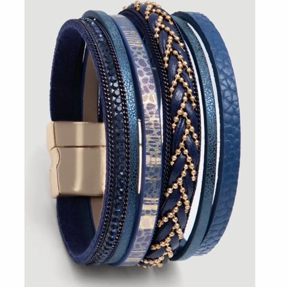 SAACHI Livio Braided Multi Strand Bracelet NWT
